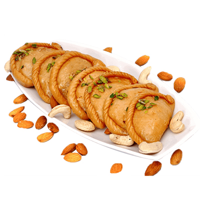 "DRY FRUIT GUJIYA - 1kg (Sri Bhakatanjeneya Sweets) - Click here to View more details about this Product